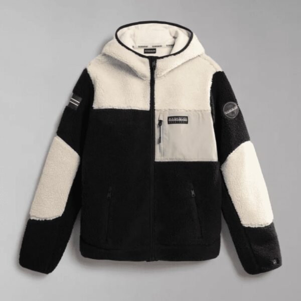Napapijri Yupik Fleece Full Zip WhiteCap “ Grey-Black “ - Image 7
